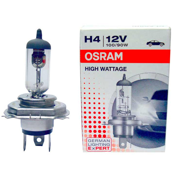 Combo Offer 2pcs OSRAM H4 12V 100/90W P43t Halogen Headlight lamp Bulb With Ceramic Female Holder