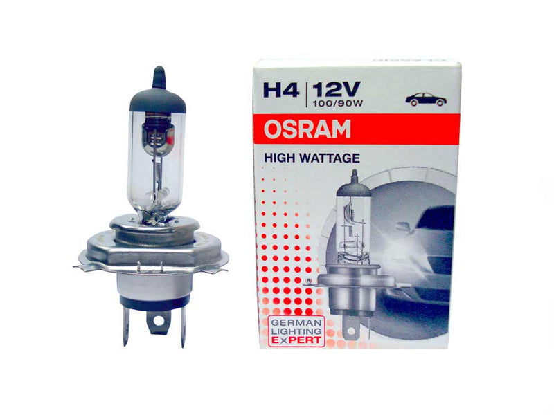 Combo Offer 2pcs OSRAM H4 12V 100/90W P43t Halogen Headlight lamp Bulb With Ceramic Female Holder