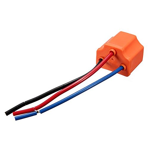 2pcs H4/HB2 Car Motorcycle Headlight Headlamp Ceramic Bulb Holder Socket Wire Cable 3 Pin Female.