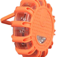 1pc Roadside Safety Discs LED Flashing Flare Hazard SOS Light (Batteries Not Included)