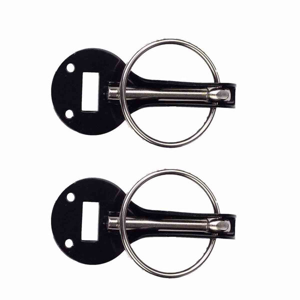 Universal Alloy Mount Bonnet Hood Pin Pins Lock Latch Kit Racing Sport Car Silver