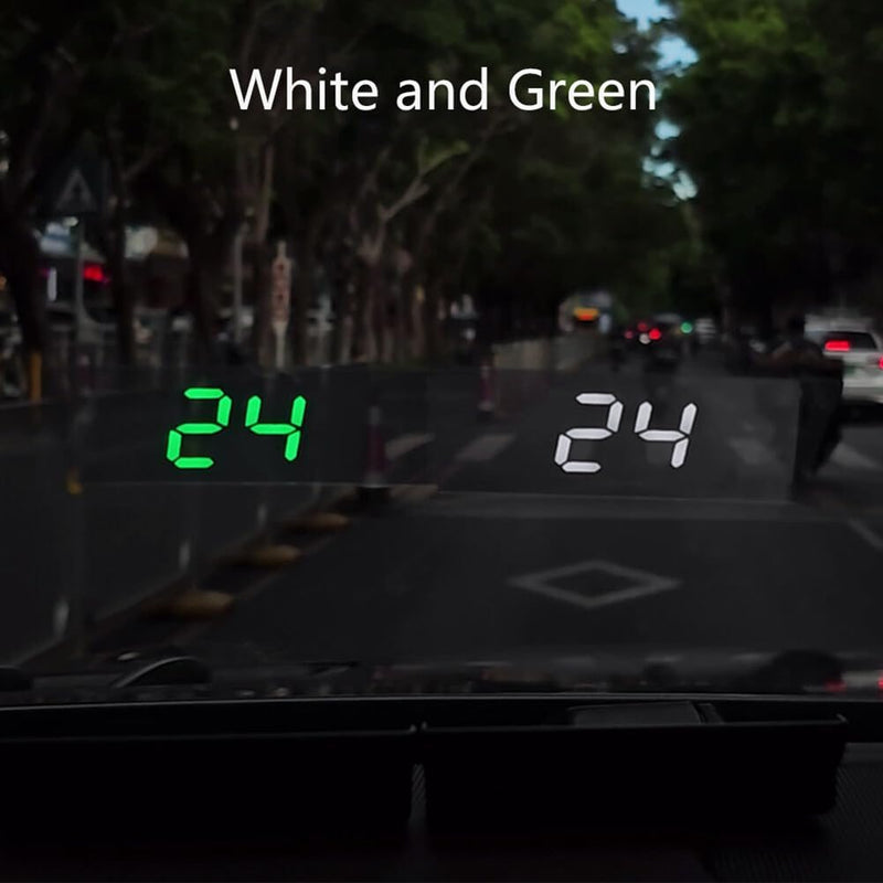 HUD Head Up Display for Car,Universal Digital Speedometer Smart Gauge Speedometer GPS Digital Speed Meter Tachometer for Car,KMH,White