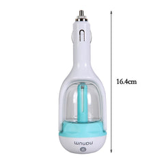 Mini Car Air Humidifier Essential Oil Diffuser Ultrasonic Aroma Mist Purifier (Assorted Color)