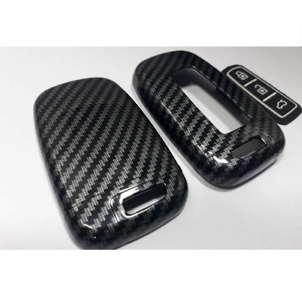 Hyundai 3 Button ABS+Silicone Car Key Cover Case With Keychain