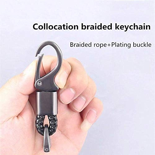 Hyundai Accent Kona 4 Button Carbon Fiber Remote Key Fob Key Cover Case With Keychain