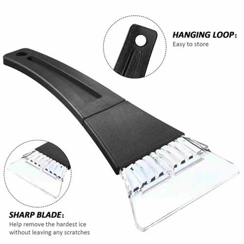 ICE SCRAPER WINDSHIELD WITH WINDOW FOR CARS