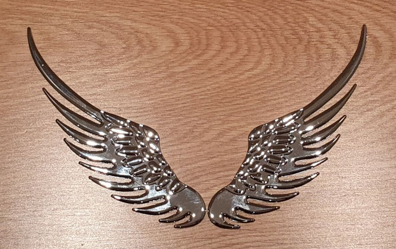 1 Pair 3D Angel Sticker Car Sticker Metal Style Decorative Car Stickers Car Styling Accessory