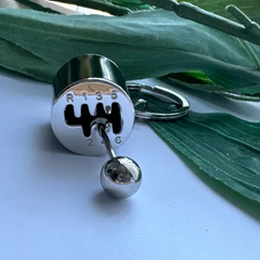 Car 6 Speed Gearbox Gear Shift Key Chain Ring Fob Keyring Racing Tuning Model