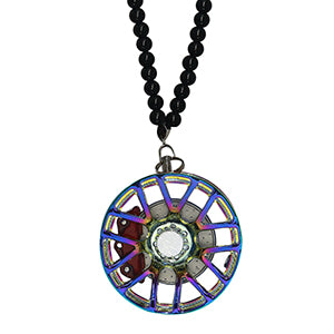Multi Spoke Royal Blue Car Mirror Pendant Decoration Metal Wheel Hub Hanging Ornaments Auto Interior