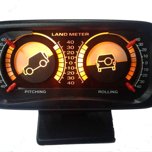 Jeep 4X4 Off Road Inclinometer / Clinometer / Landmeter Pitch & Roll Gauges with Back Light