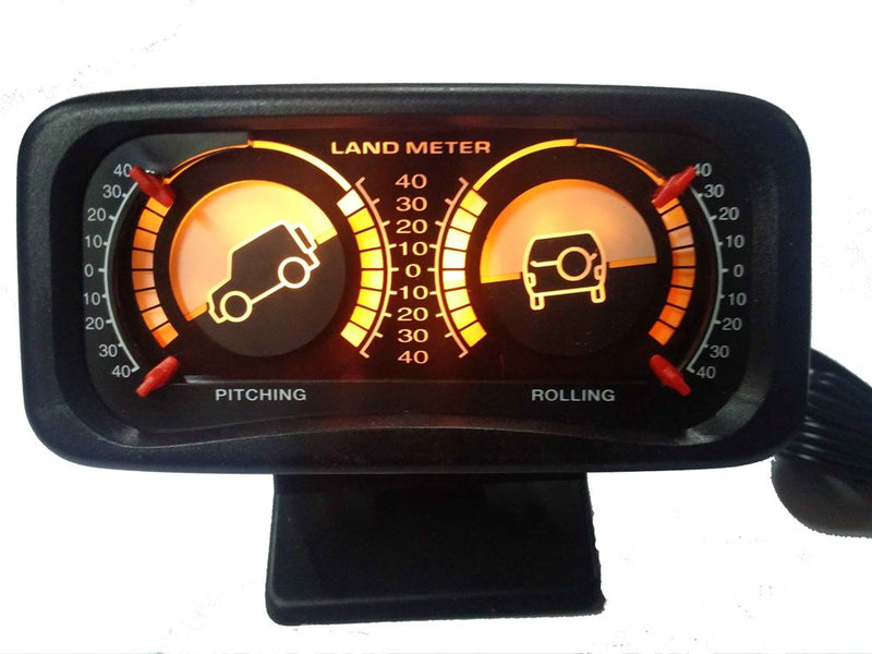 Jeep 4X4 Off Road Inclinometer / Clinometer / Landmeter Pitch & Roll Gauges with Back Light