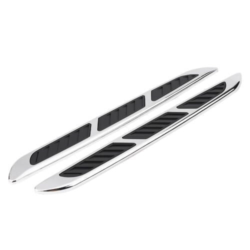 2x ABS Car SUV Exterior Hood Air Flow Fender Side Vent Intake Decoration Sticker