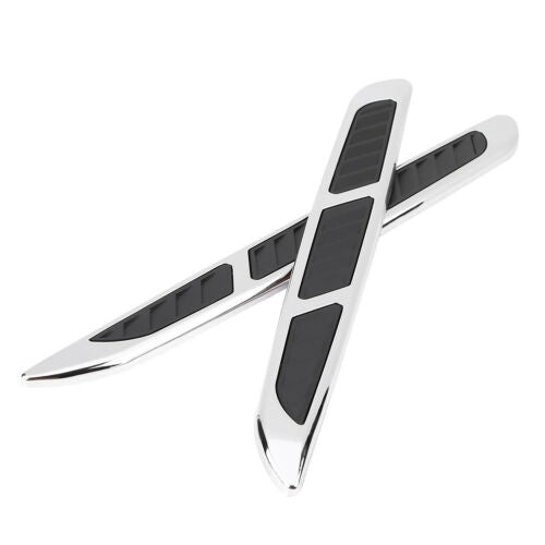 2x ABS Car SUV Exterior Hood Air Flow Fender Side Vent Intake Decoration Sticker