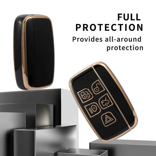 Jaguar/Range Rover 5 Button Smart TPU Key Cover For Evoque Velar Discovery LR4 Land Rover Sport XF XJ XE F-PACE F-Type