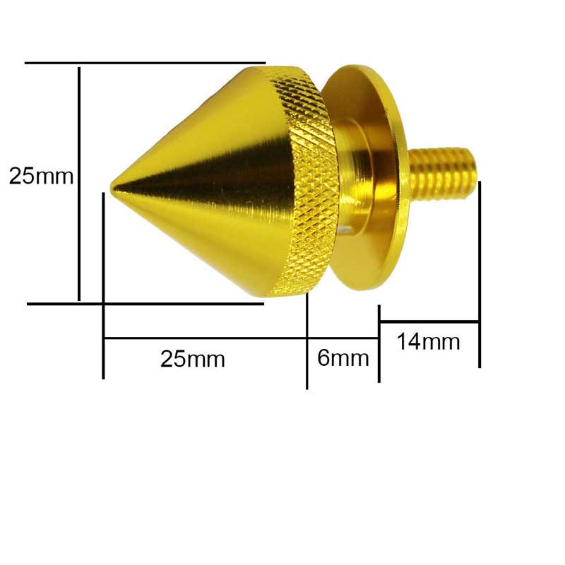 Gold Finish JDM Quick Release Fasteners For Car Bumpers Trunk Fender Hatch Lids Kit (Stud)