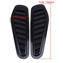 Universal Sport Black Air Flow Vent Bonnet Car Front Hood Scoop Cover Trim Decor