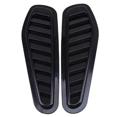 Universal Sport Black Air Flow Vent Bonnet Car Front Hood Scoop Cover Trim Decor
