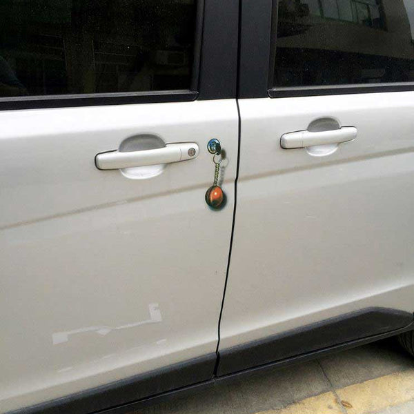 2pcs Ball Key Ring Vinyl Sticker Car Body Window SUV Door Helmet 3D Decals