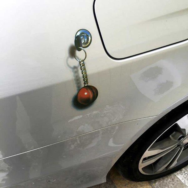 2pcs Ball Key Ring Vinyl Sticker Car Body Window SUV Door Helmet 3D Decals