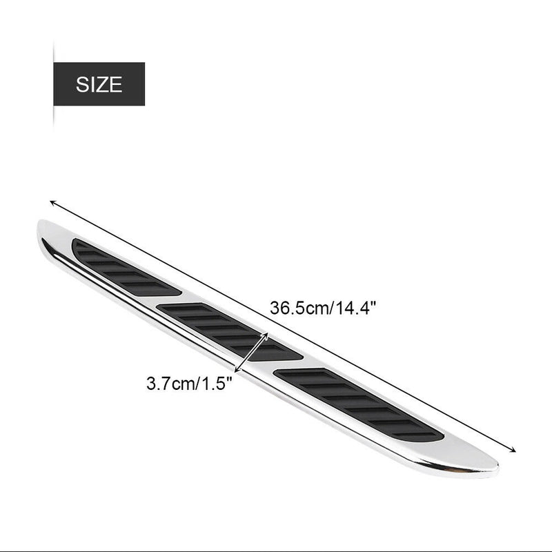 2x ABS Car SUV Exterior Hood Air Flow Fender Side Vent Intake Decoration Sticker