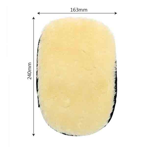 1pc Of Microfiber Artificial Wool Washing Gloves(Assorted Colours) For Car / Bike