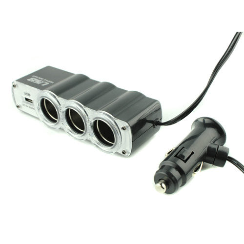 Wf-0120 USB Power Charger Supply With Triple Socket