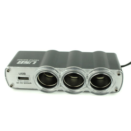 Wf-0120 USB Power Charger Supply With Triple Socket