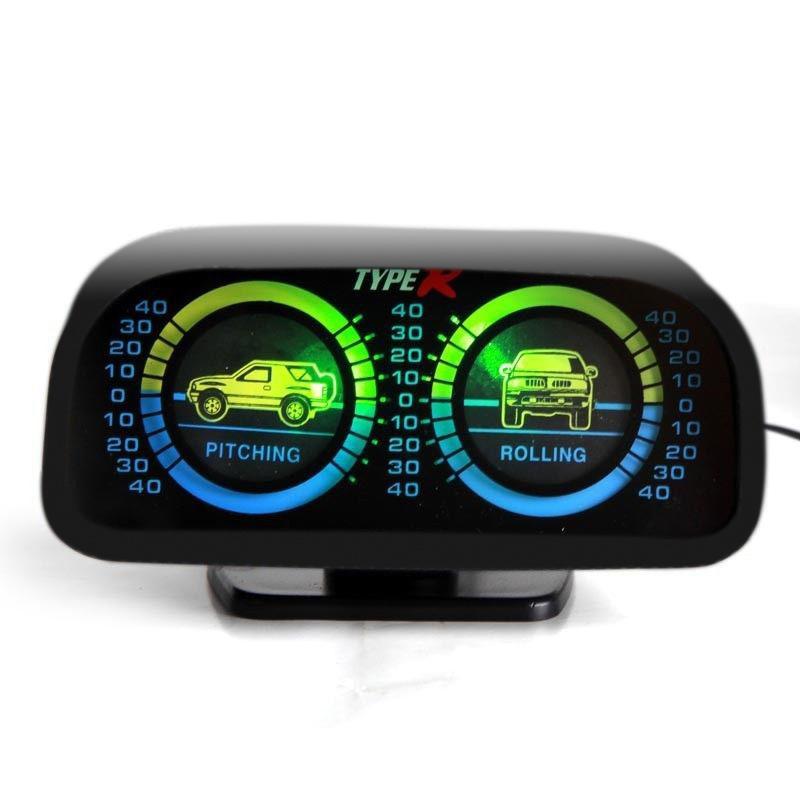 Jeep 4X4 Off Road Inclinometer / Clinometer / Landmeter Pitch & Roll Gauges with Back Light