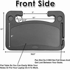Laptop iPad Notebook Tablet Car Mount Travel Desk Steering Wheel Table Food Tray