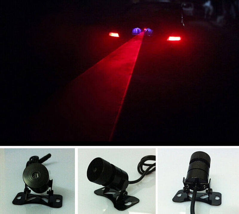 Car Universal Alarm Laser Fog Light Rear Anti-Collision Taillight Warning Lamp