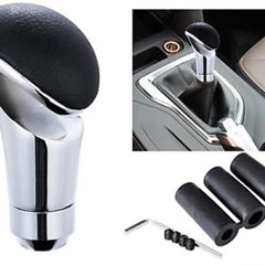 Universal Carbon Fiber Manual or Automatic Gear Shift Knob Shifter Lever For Car