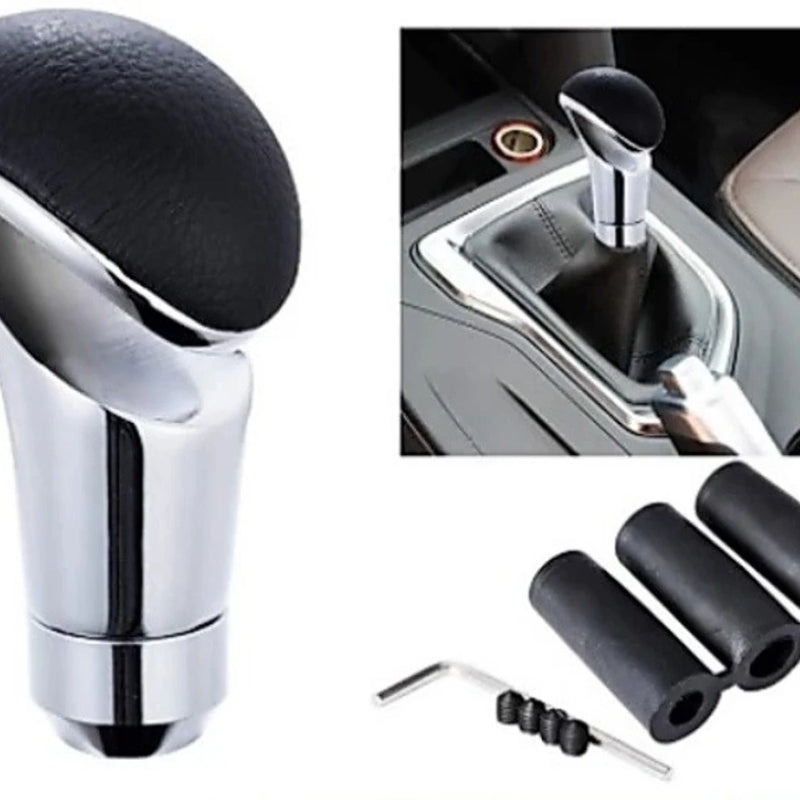 Universal Carbon Fiber Manual or Automatic Gear Shift Knob Shifter Lever For Car