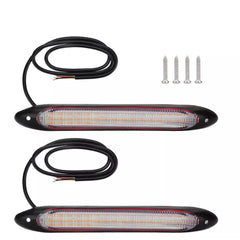 LED Flexible DRL led Tears Strip Light Daytime Running Sequential Switchbacks Turn Signals Lights -34.5