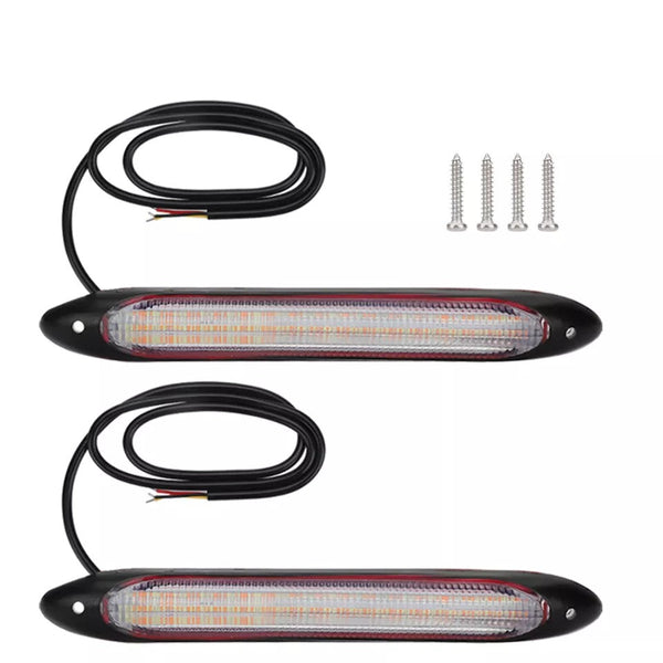 LED Flexible DRL led Tears Strip Light Daytime Running Sequential Switchbacks Turn Signals Lights -34.5