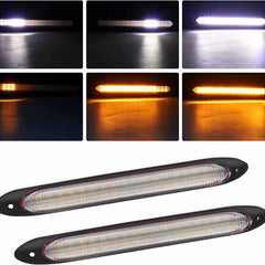 LED Flexible DRL led Tears Strip Light Daytime Running Sequential Switchbacks Turn Signals Lights -34.5
