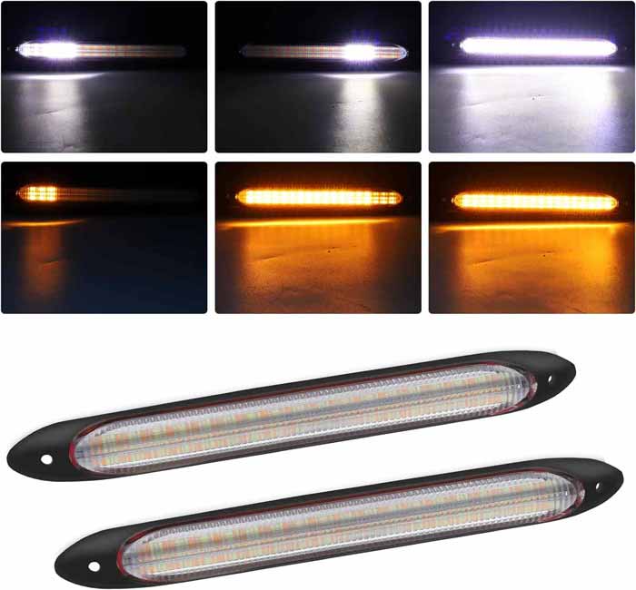 LED Flexible DRL led Tears Strip Light Daytime Running Sequential Switchbacks Turn Signals Lights -34.5