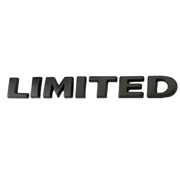 1pc Car ABS Plastic Black Limited Emblem Decals for Jeep Trucks Off-road SUV Car Body Sticker