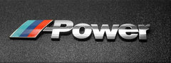 1pc 3D M-POWER Metal Logo Chrome Badge Emblem