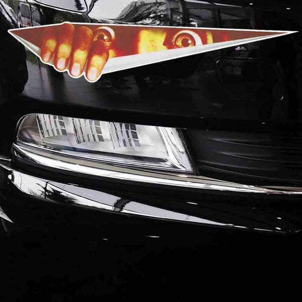 Funny Peeking Human Eye Decor Vinyl Sticker Car Body Window SUV Door Helmet 3D Decals