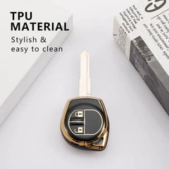 Maruti 2 Button Remote TPU Key Cover For Fronx, Jimny, Swift, Dzire, XL6, Ignis, Grand Vitara, WagonR, Vitara Brezza, Celerio, Ertiga, Ciaz, Scross, Baleno, Alto, SPresso, Alto K10, SX4, Ritz Car