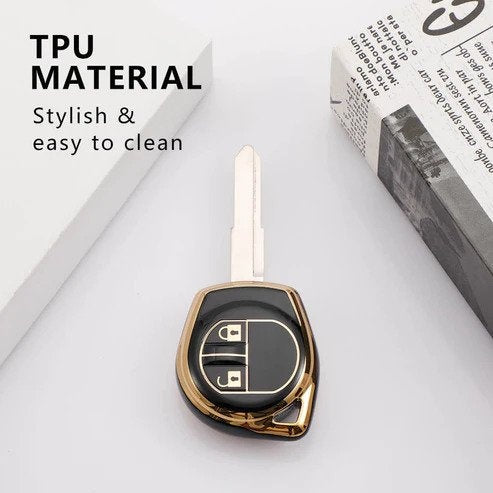 Maruti 2 Button Remote TPU Key Cover For Fronx, Jimny, Swift, Dzire, XL6, Ignis, Grand Vitara, WagonR, Vitara Brezza, Celerio, Ertiga, Ciaz, Scross, Baleno, Alto, SPresso, Alto K10, SX4, Ritz Car