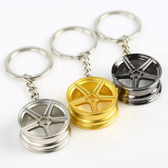 MBDESIGN K1 5 Spoke Alloy Wheel Keychain (Mix Color)