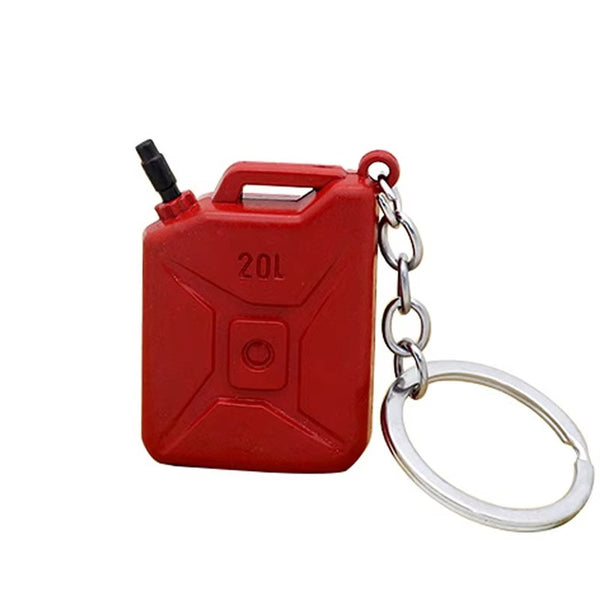 Metal PUBG Game Fuel Tank Key Holder Pendant Chain Eat Chicken Game Keychain Oiltank Keychain Cool Keychain