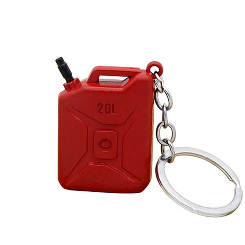 Metal PUBG Game Fuel Tank Key Holder Pendant Chain Eat Chicken Game Keychain Oiltank Keychain Cool Keychain