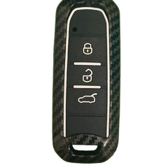 MG HECTOR 3 Button Smart Key ABS+Silicone Car Key Cover Case With Keychain