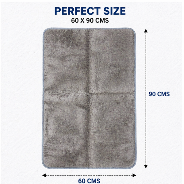Ultra Premium 900 GSM Microfiber Car Seat Towel (60x90 cm) – Super Absorbent & Extra Thick