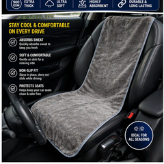 Ultra Premium 900 GSM Microfiber Car Seat Towel (60x90 cm) – Super Absorbent & Extra Thick
