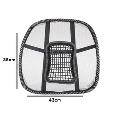 1 Pc Universal Car Seat Back Support Massage Chair Pillow Waist Support Lumbar Fan Pad Car Seat Cushion Home office