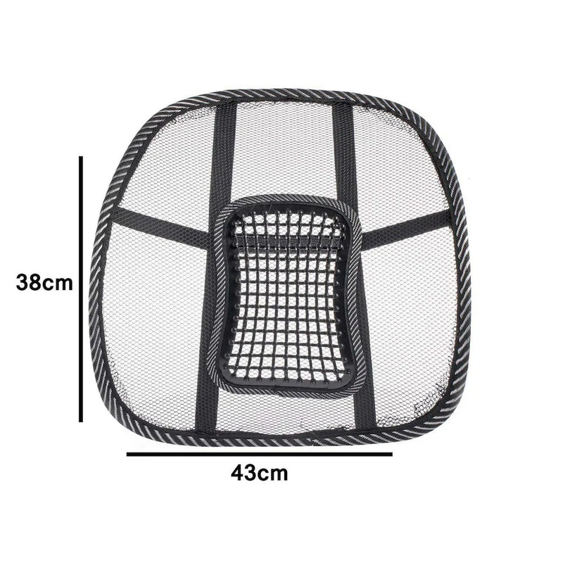 1 Pc Universal Car Seat Back Support Massage Chair Pillow Waist Support Lumbar Fan Pad Car Seat Cushion Home office