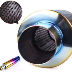 Double Round Multicolor Exhaust for Cars,Boost BHP & sounds like Sports Cars - SMALL